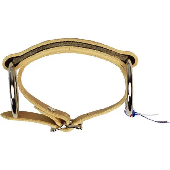 Mors a 2 anelli per cavallo in cuoio piatto Ronzon Legend 3/3
