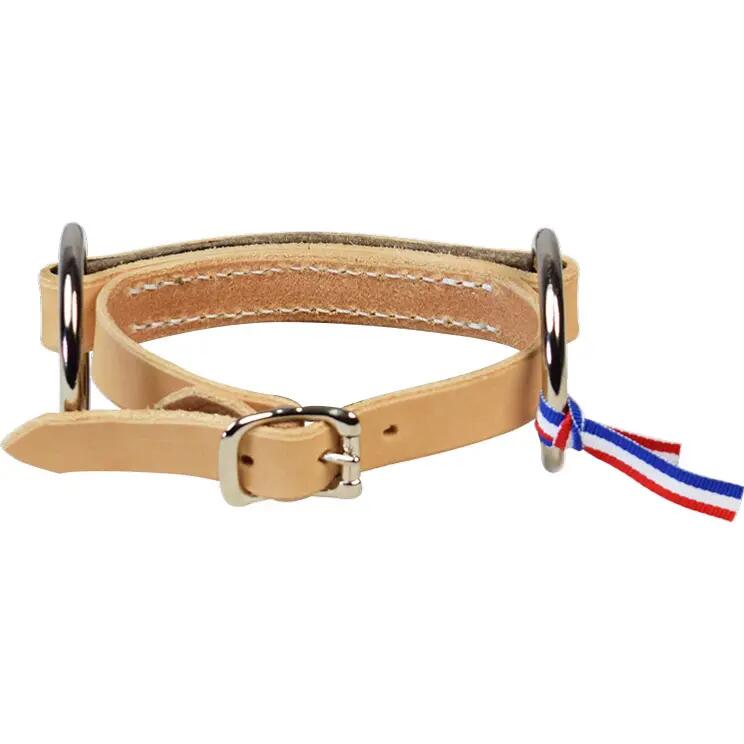 Mors a 2 anelli per cavallo in cuoio piatto Ronzon Legend 2/3