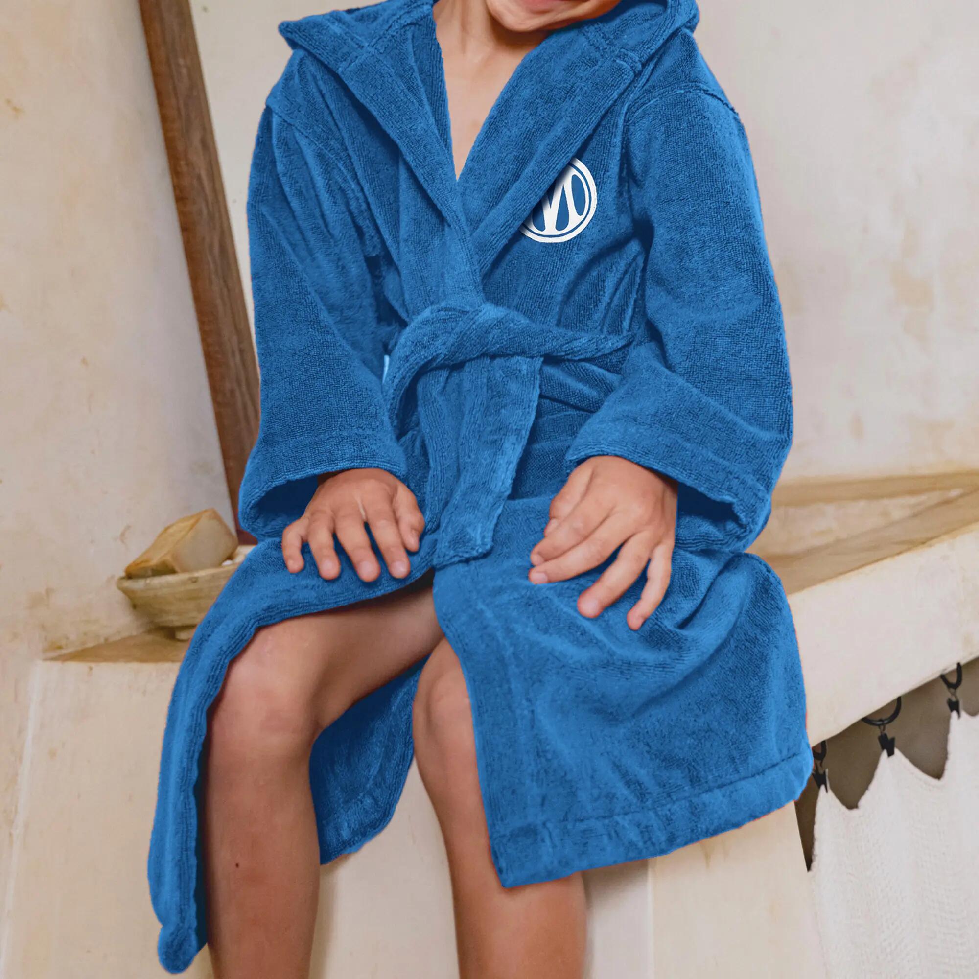 Peignoir de bain enfant 100% coton football Marseille - Dribble 4/7