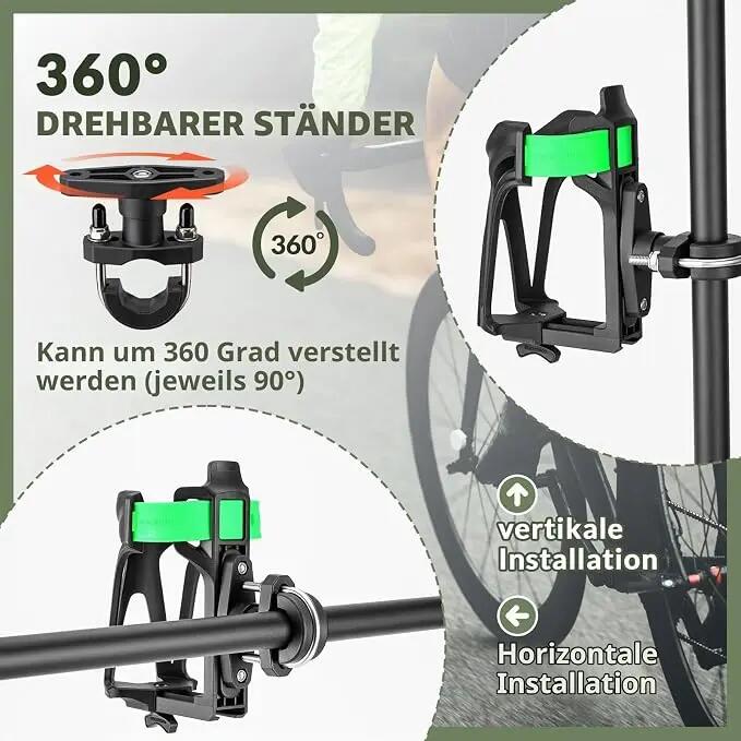 ROCKBROS Fahrrad Flaschenhalter Motorrad Becherhalter 3/6