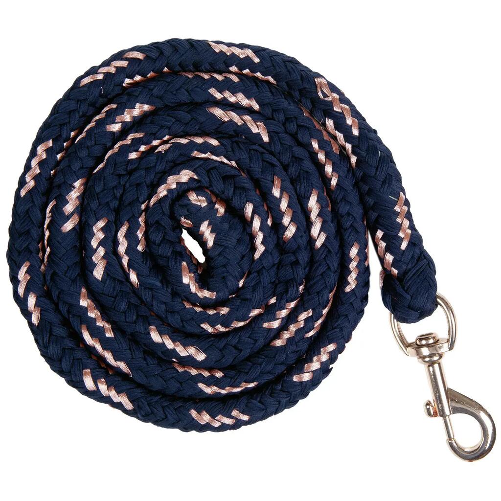 Riding lanyard with snap hook HKM Rosegold