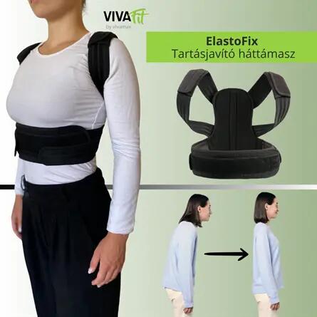 Tartásjavító háttámasz merevítéssel és elasztikus pántrendszerrel, ElastoFix 5/6