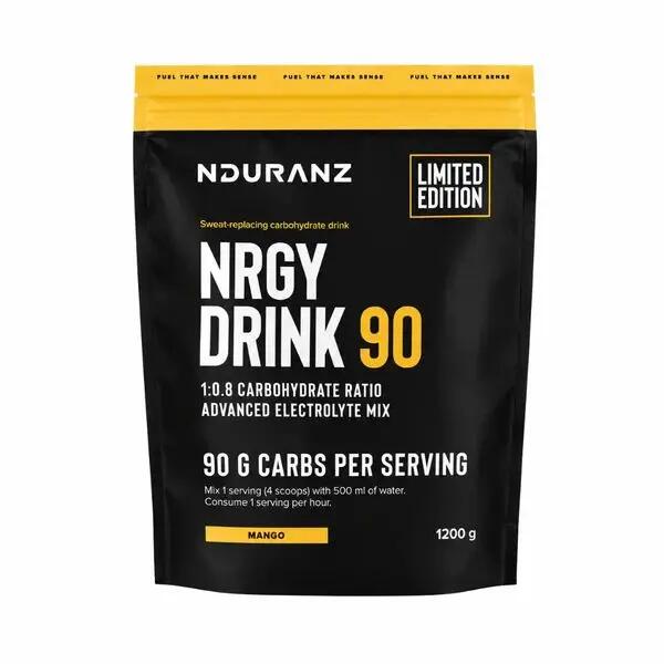 Nrgy Drink 90 Mango Ltd. Edit. Kohlenhydrate Triathlon Laufen Rad Nduranz 1,2 kg 10/10