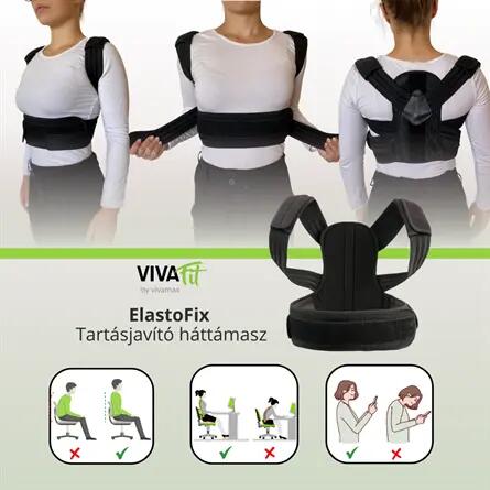 Tartásjavító háttámasz merevítéssel és elasztikus pántrendszerrel, ElastoFix 4/6