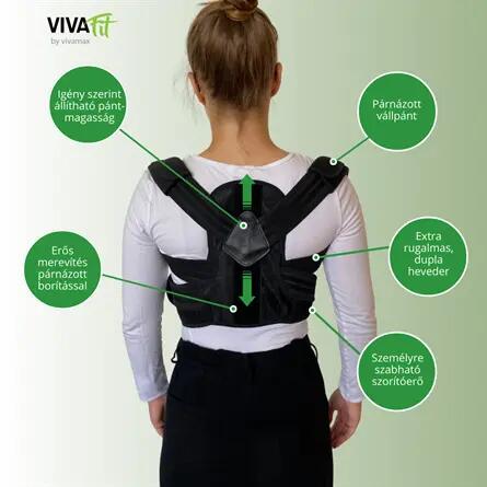 Tartásjavító háttámasz merevítéssel és elasztikus pántrendszerrel, ElastoFix 3/6