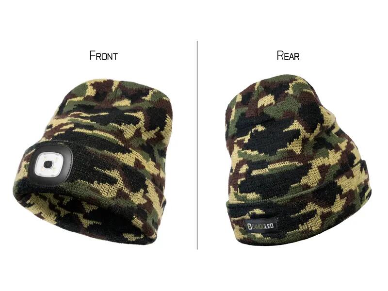 Caldo berretto invernale con luce - CamouLED 1 W - Unisex 3/7