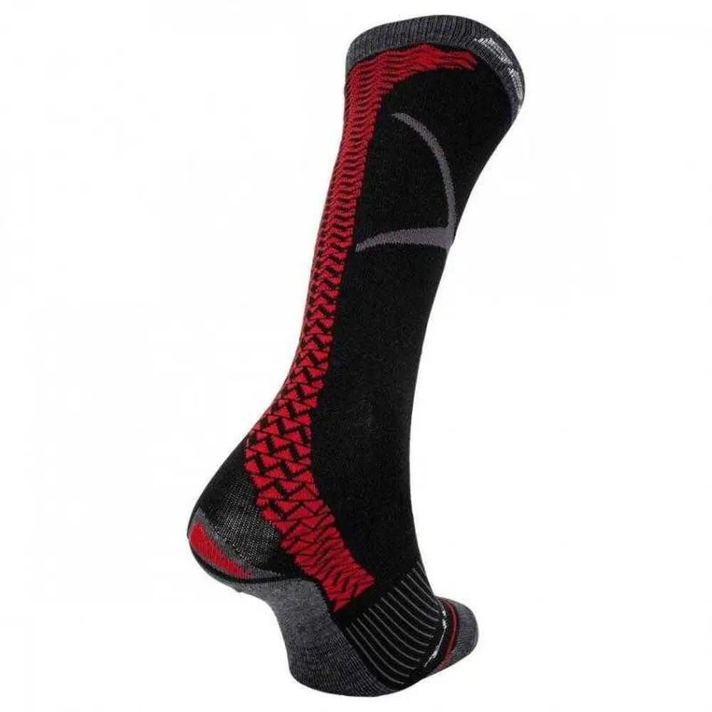 Volwassen uniseks Pro Vapor Tall Hockey Sokken (Zwart, Rood) 2/3