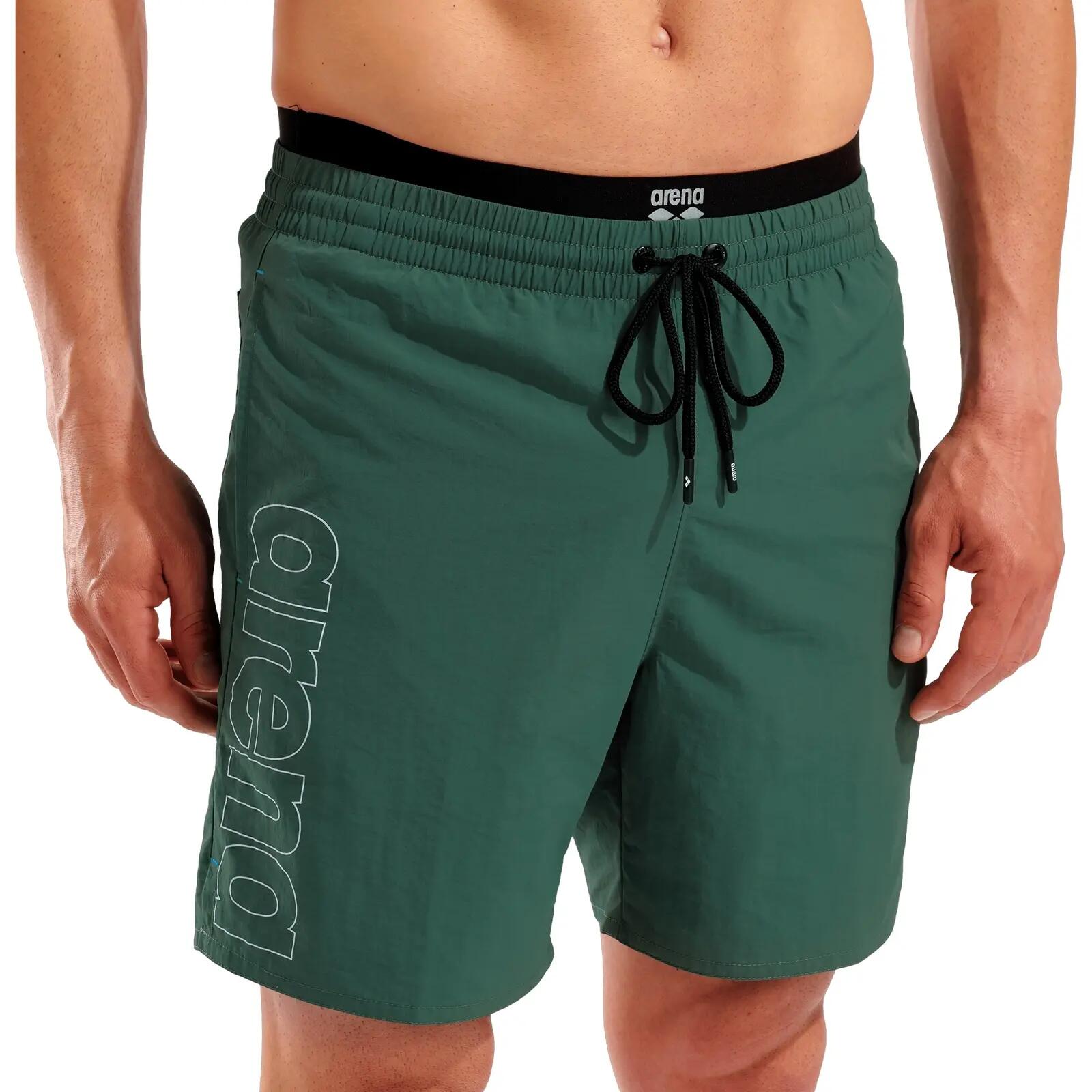 Badehose leicht schnelltrocknend Herren - Elastic Band Beach Boxer 4/6
