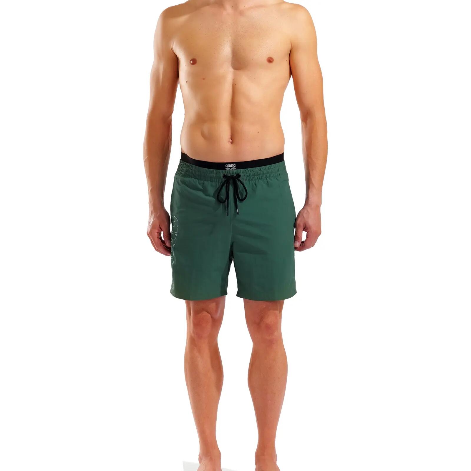 Badehose leicht schnelltrocknend Herren - Elastic Band Beach Boxer 3/6