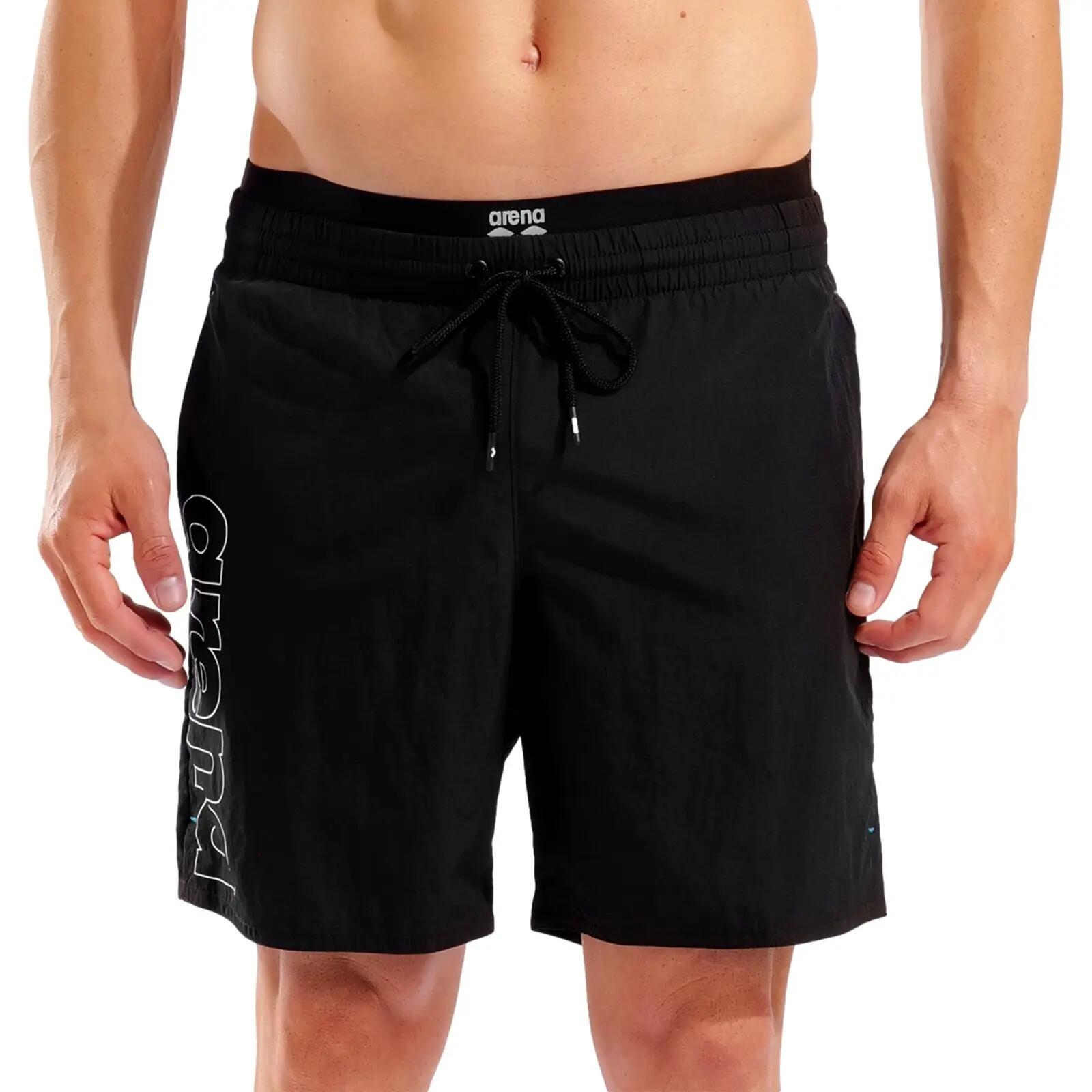Badehose leicht schnelltrocknend Herren - Elastic Band Beach Boxer 3/6