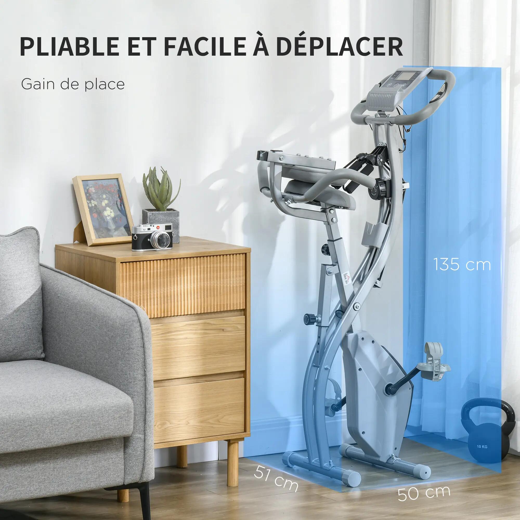 Vélo d'appartement cardio Fitness pliable 4/5