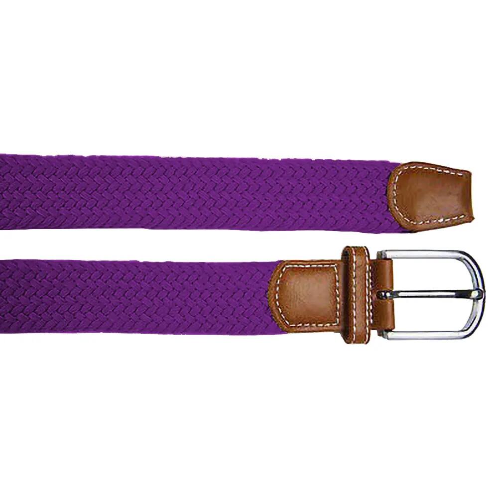 Ceinture Extensible Tressée Homme (Violet) 2/2