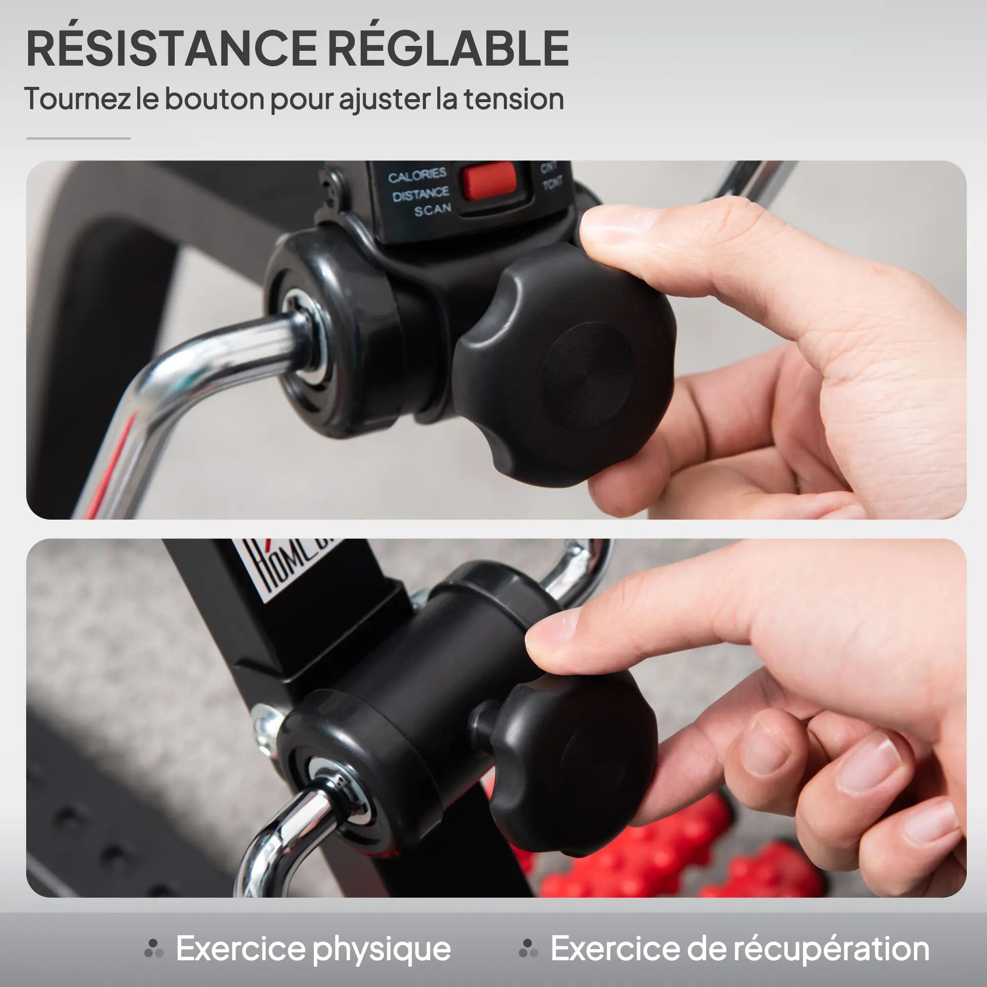 Vélo de rééducation bras et jambes réglable écran LCD multifonction 4/5