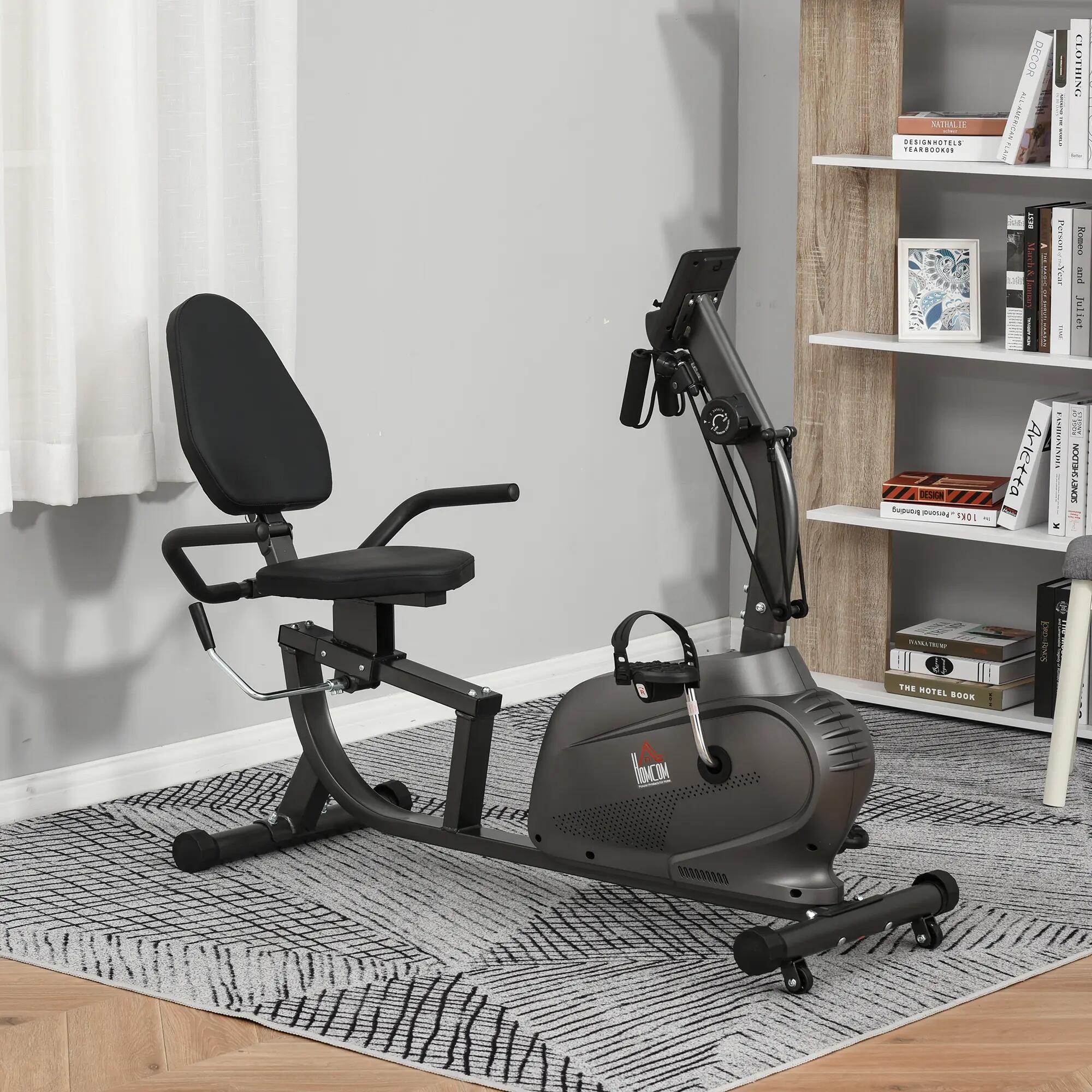 Vélo d'appartement semi-allongé magnétique 2/5
