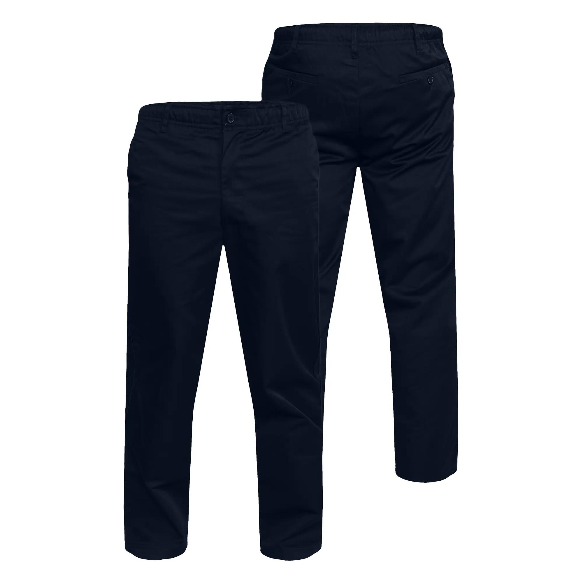 Pantalone Girovita Elasticizzato Uomo Duke D555 Basilio Blu Navy 4/6