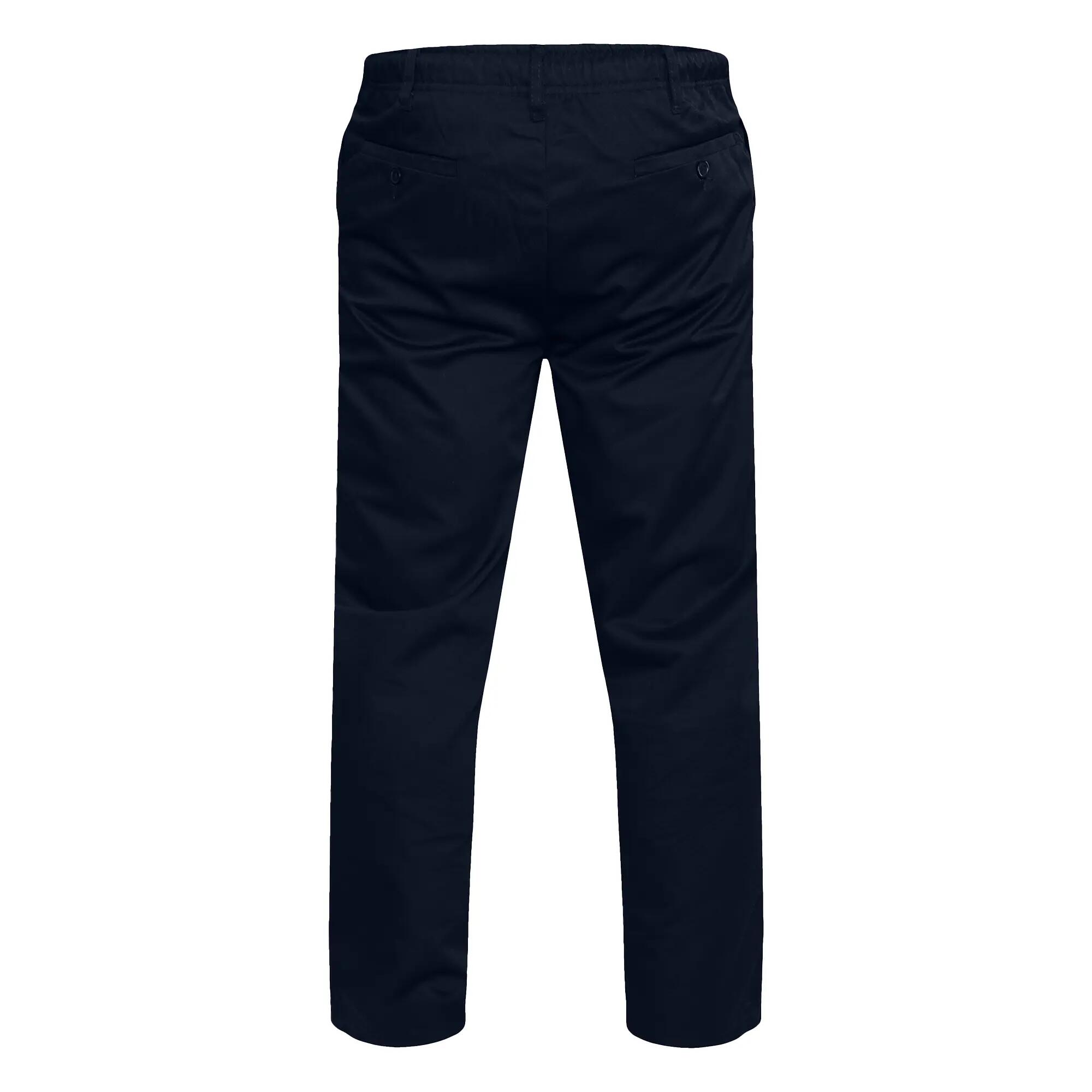 Pantalone Girovita Elasticizzato Uomo Duke D555 Basilio Blu Navy 3/6