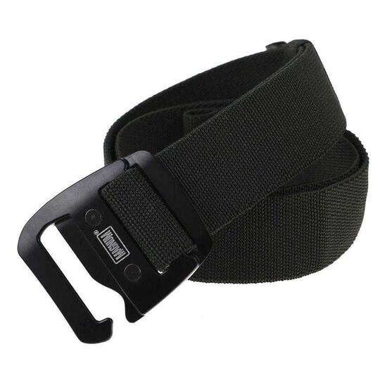 Heren Panter Polyester Riem (Zwart/Groen)