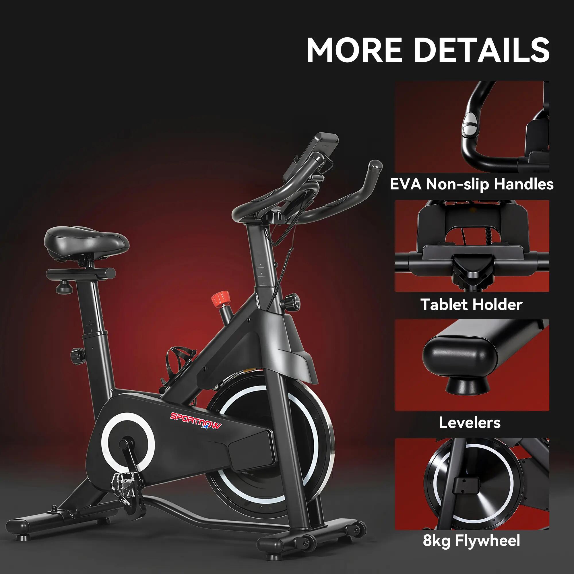 Vélo d'appartement biking résistance magnétique réglable 4/5