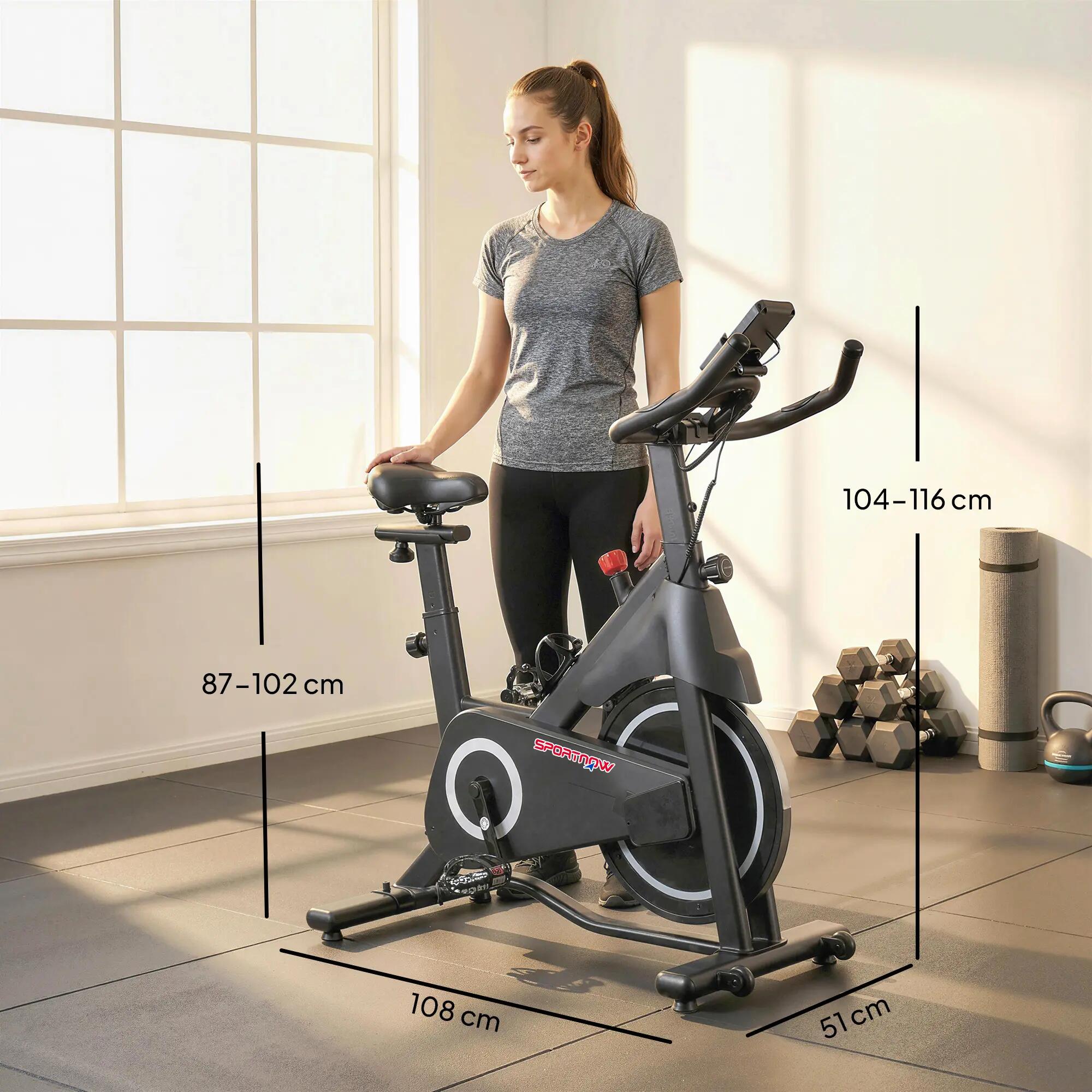 Vélo d'appartement biking résistance magnétique réglable 3/5