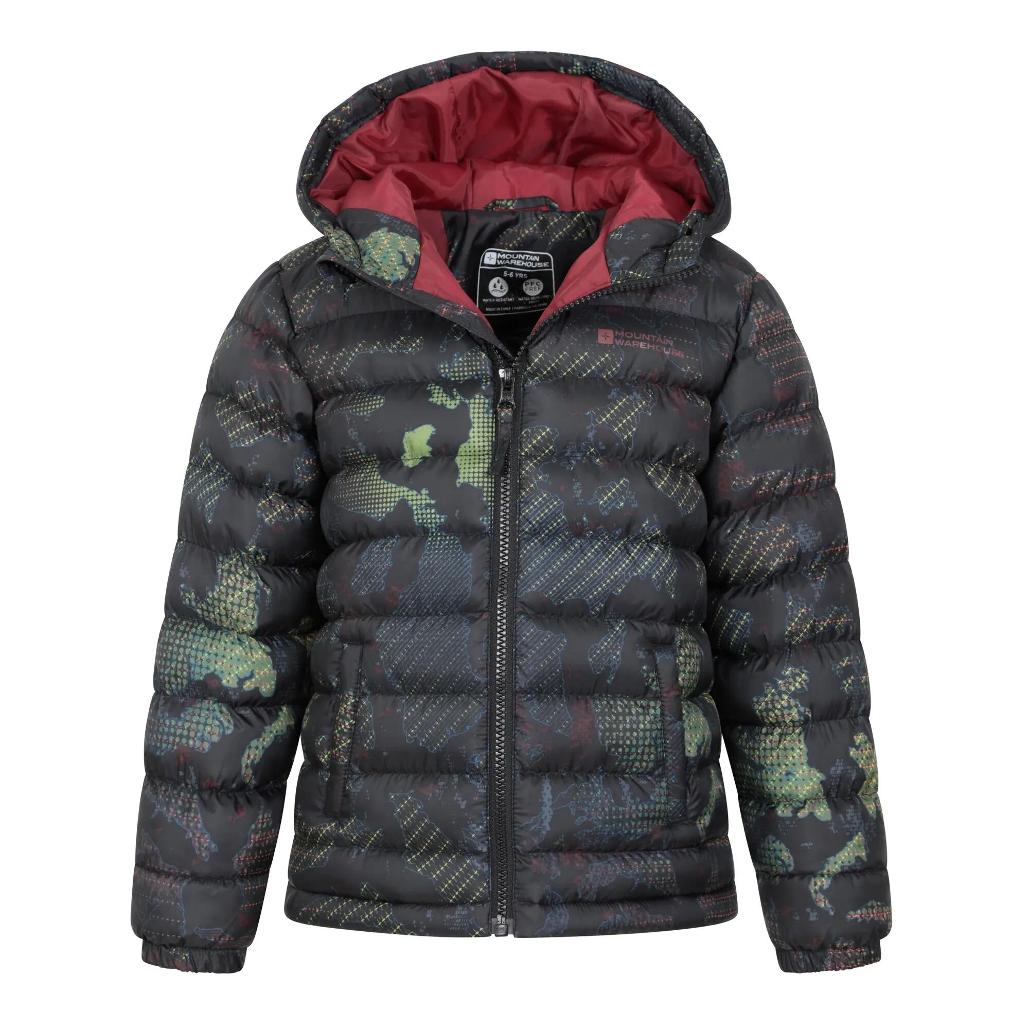 Giacca Imbottita Acquerello Bambini Mountain Warehouse Seasons Nero Corvino 5/5