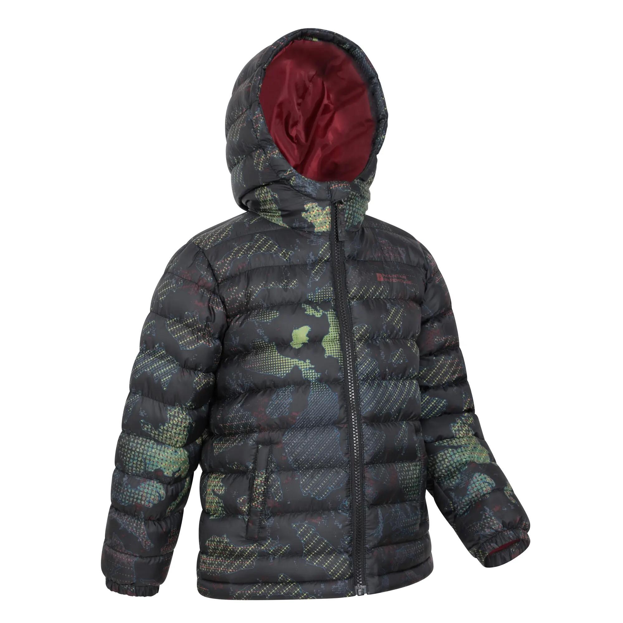 Giacca Imbottita Acquerello Bambini Mountain Warehouse Seasons Nero Corvino 4/5