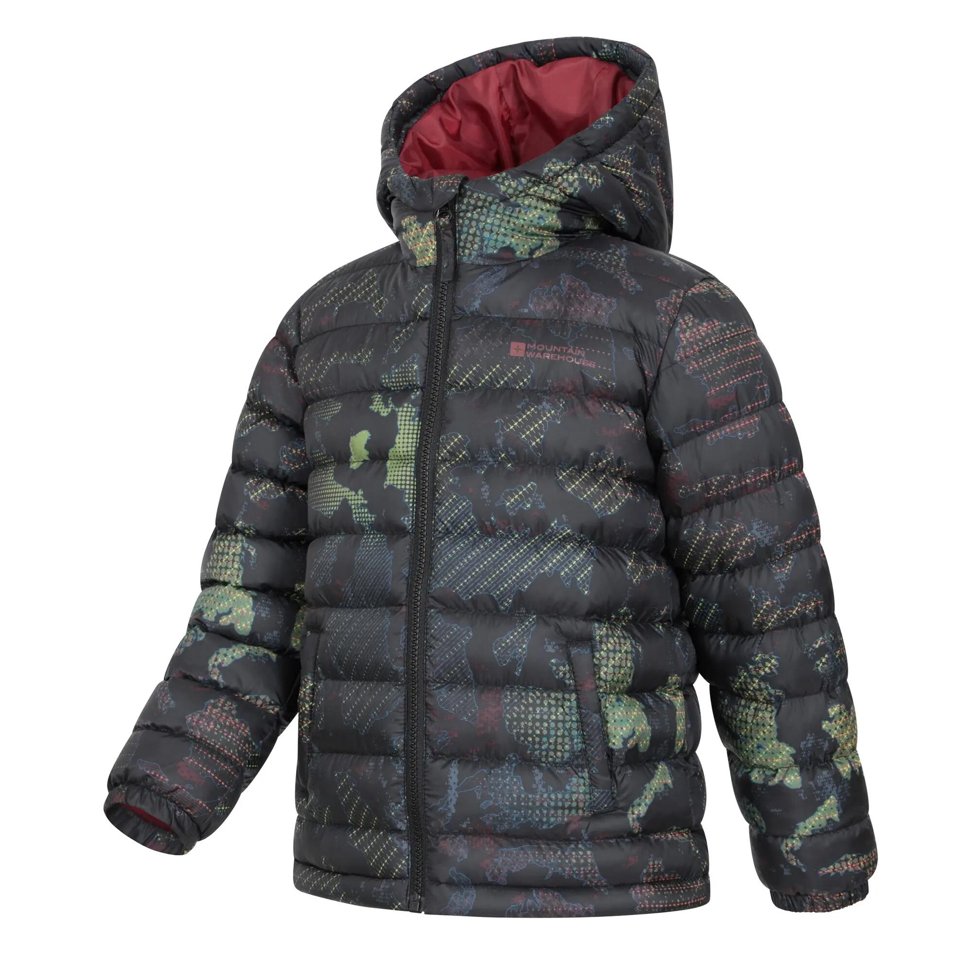 Giacca Imbottita Acquerello Bambini Mountain Warehouse Seasons Nero Corvino 3/5