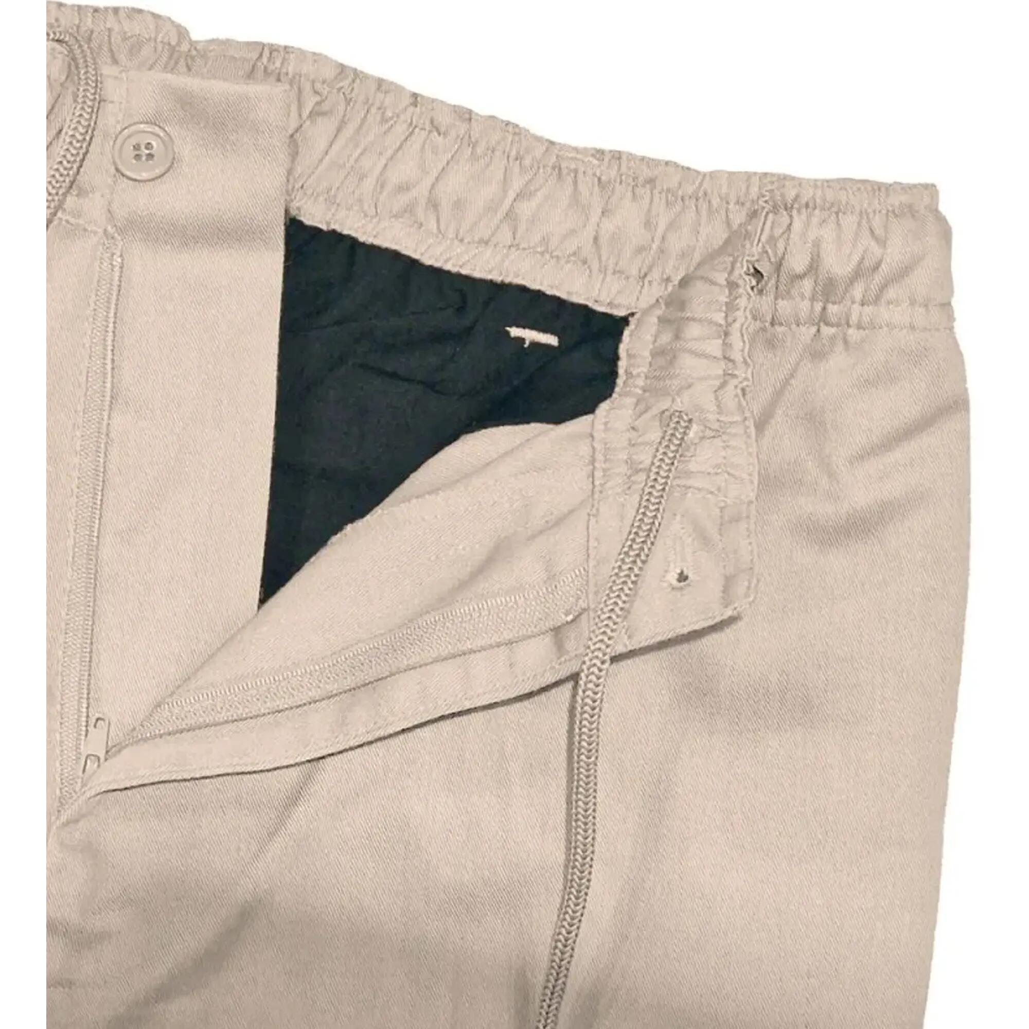 Mens D555 Basilio Elasticated Waist Rugby Trousers (Stone) 4/6