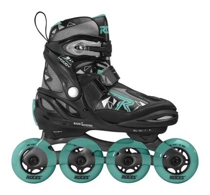 Rollers Moody TIF - Garçons - Ajustable - Noir - Bleu