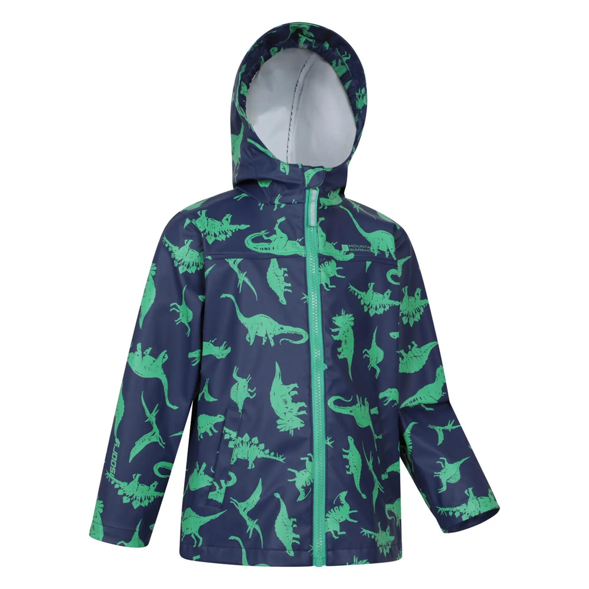 Completo Giacca E Pantaloni Impermeabili Dinosauro Bambini Mountain Warehouse 5/6