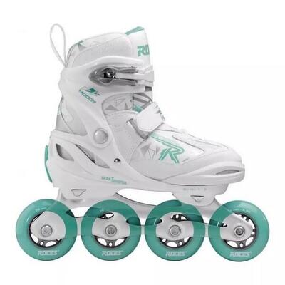 Patines - Moody TIF - Niñas - Ajustable - Blanco - Verde
