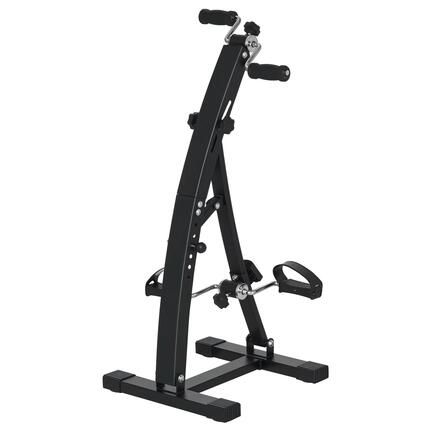 Vélo d'appartement pédalier rééducation bras jambes écran LCD noir