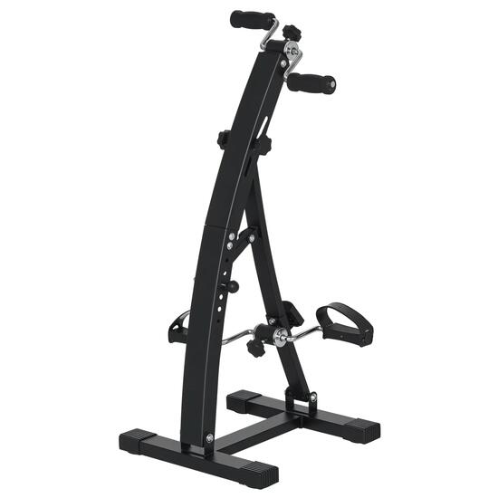 Vélo d'appartement pédalier rééducation bras jambes écran LCD noir