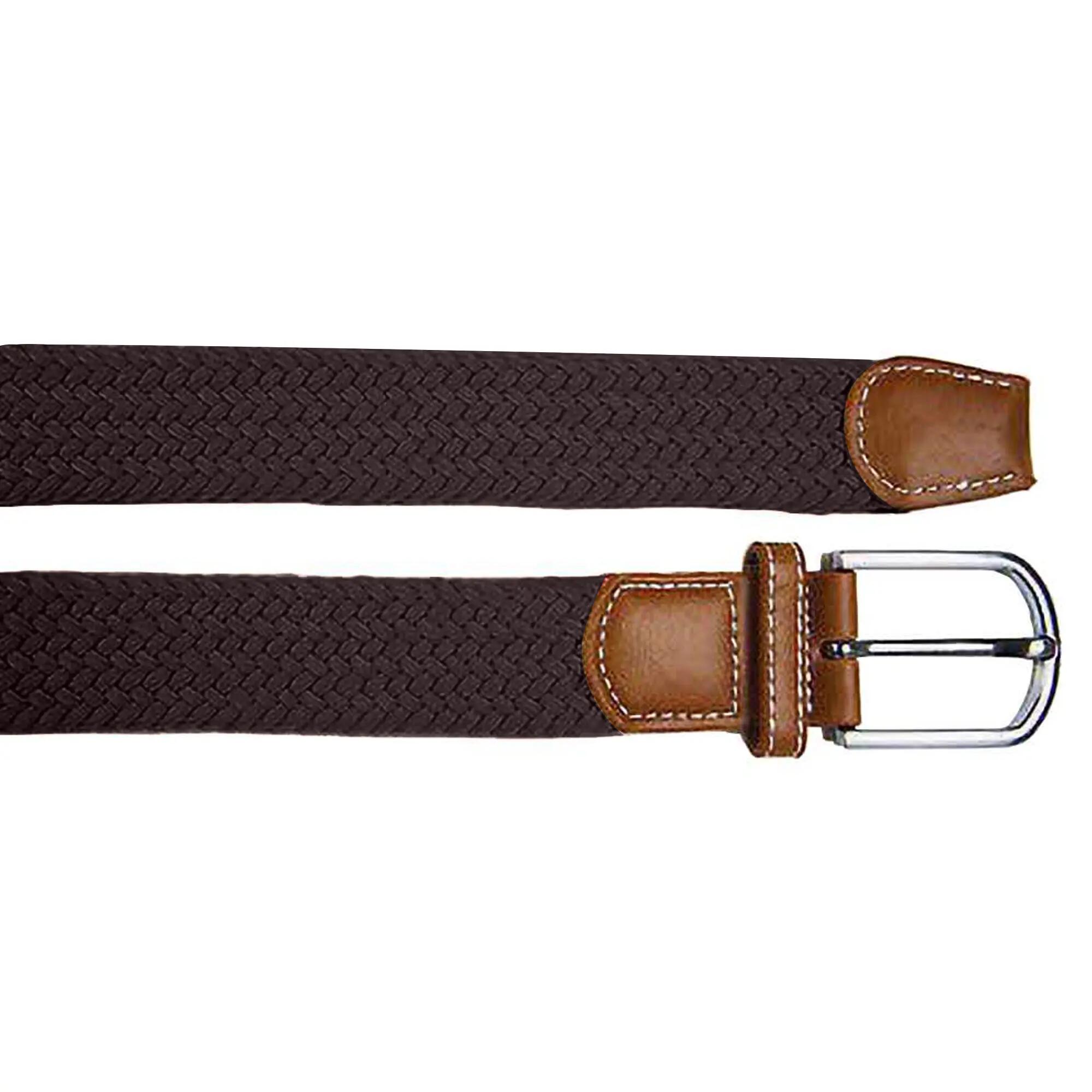 Ceinture Extensible Tressée Homme (Marron) 2/2