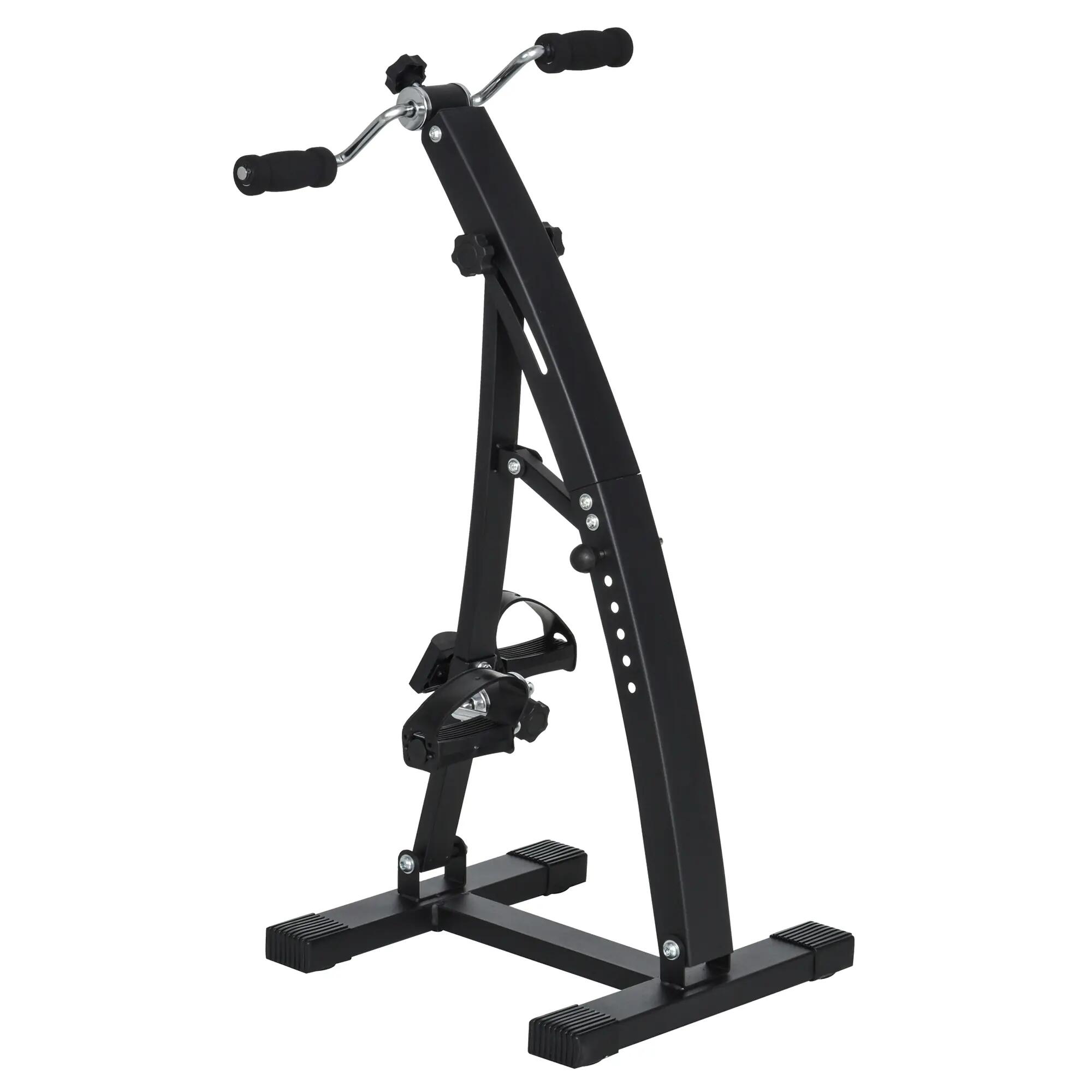 Vélo d'appartement pédalier rééducation bras jambes écran LCD noir 4/5