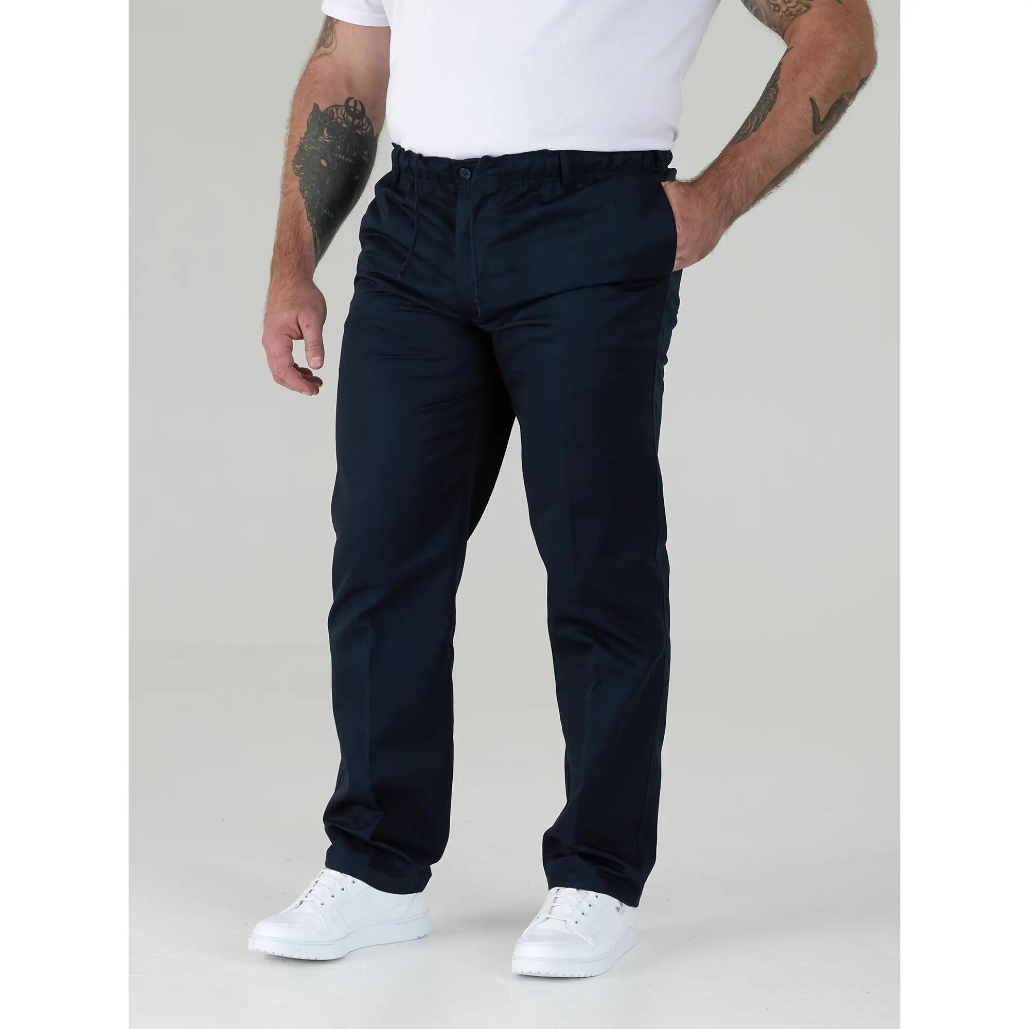 D555 Pantalon De Rugby À Taille Élastiquée Grande Taille BASILIO Homme (Bleu 5/6