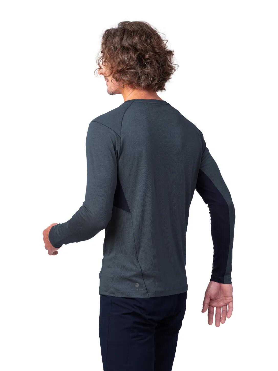 Maglietta sportiva da uomo a maniche lunghe in lana merino Hannah 7/7