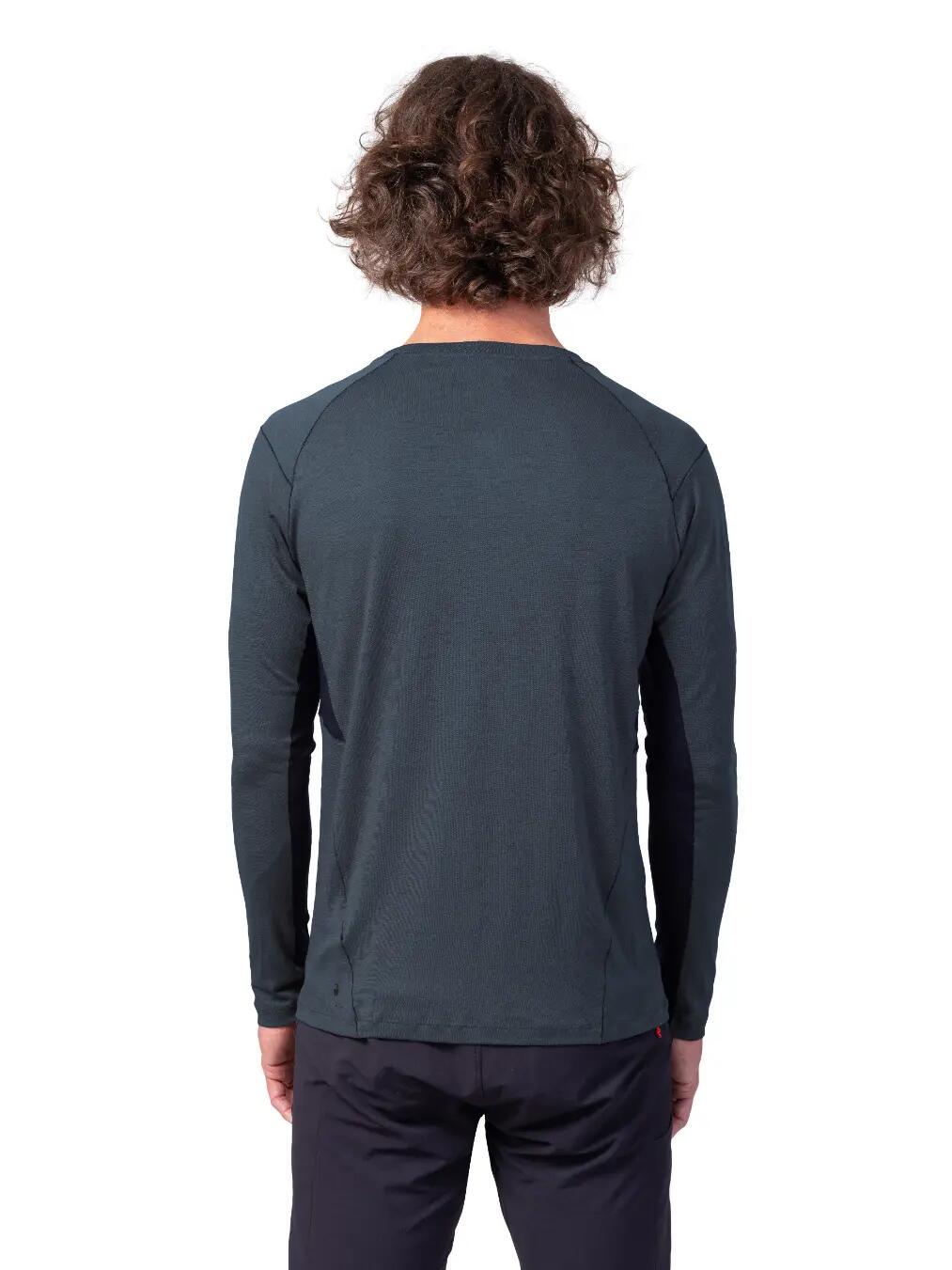Maglietta sportiva da uomo a maniche lunghe in lana merino Hannah 5/7
