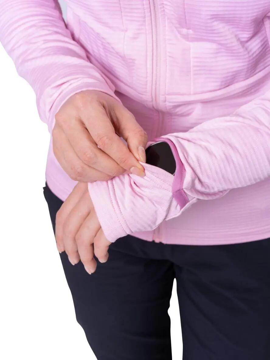 Hannah: technische fleece met capuchon en stretch voor dames 5/5