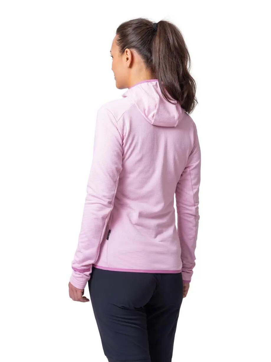 Hannah: technische fleece met capuchon en stretch voor dames 3/5