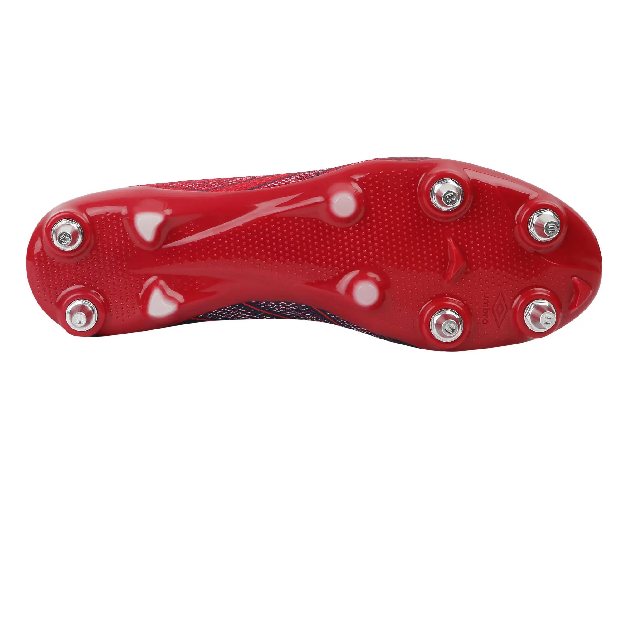 Scarpe Da Calcio Uomo Umbro Velocita Elixir Pro Rosso Rococò Bianco Blu 5/5