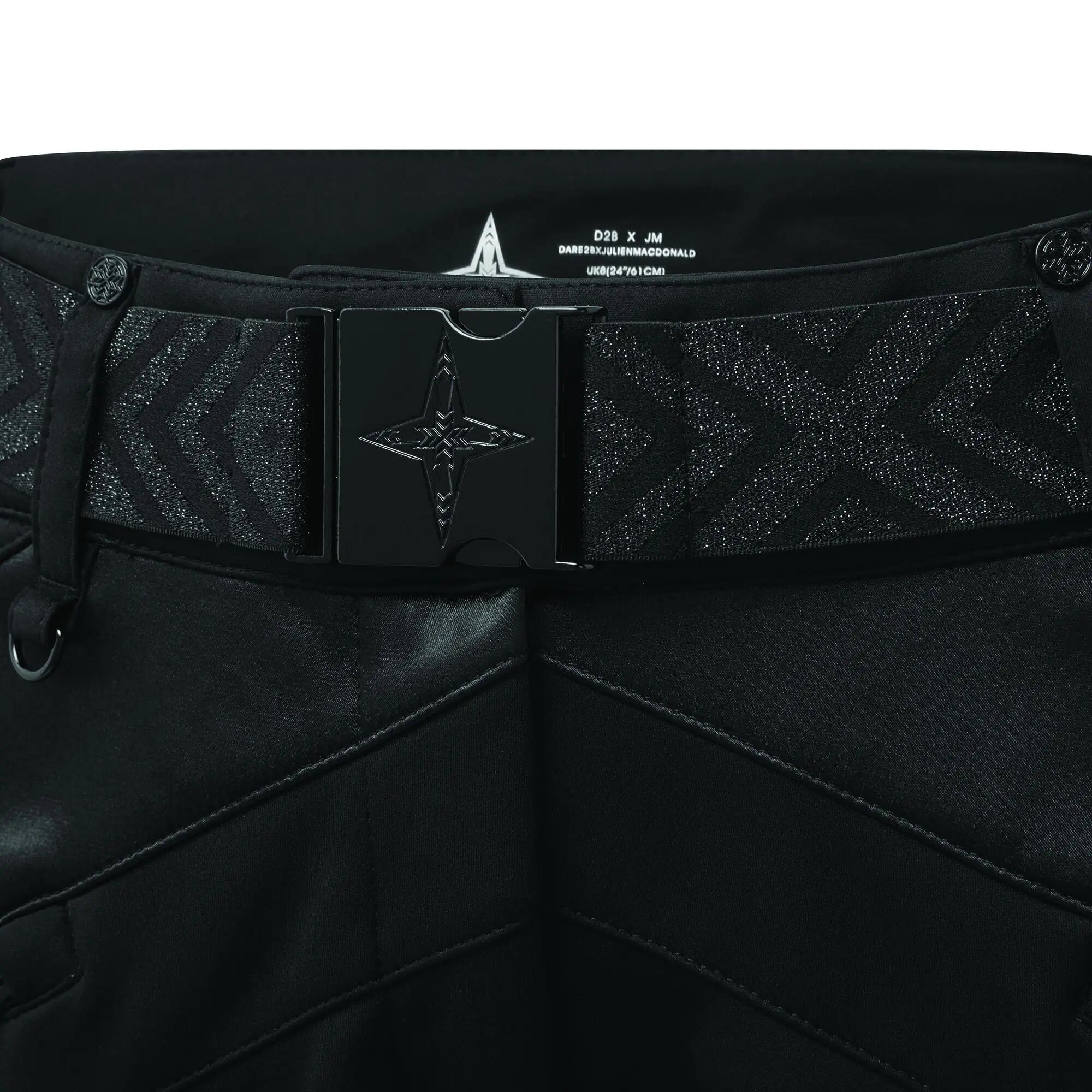 Donna Elasticizzato Pantaloni Da Sci Dare 2B Nero 6/7