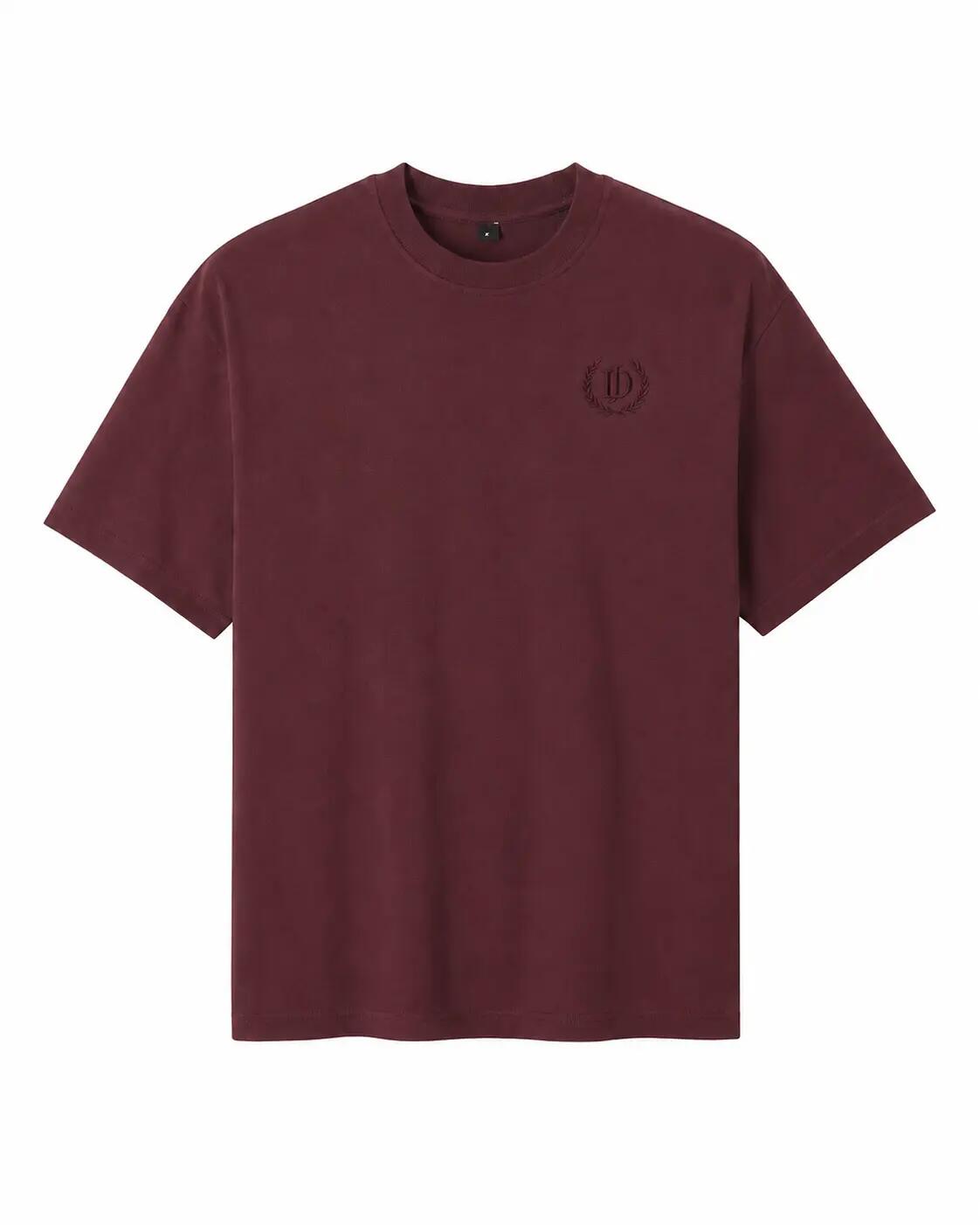 Heren T-shirt Winter Sport David Bordeaux L 1/1
