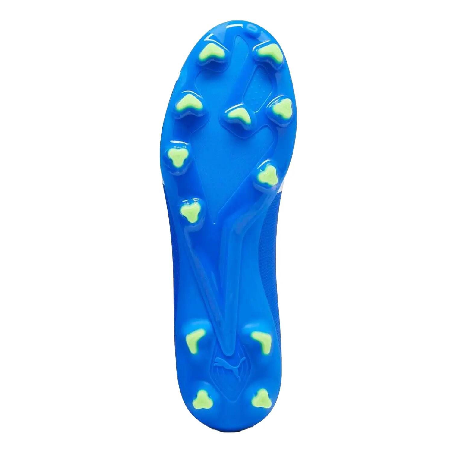 Heren Ultra Match Slipon Voetbalschoenen (Blauw/Puma Wit/Groen Pro) 6/7