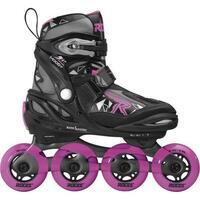 patins à roues alignées Moody Tif 82A noir/rose taille 30-35