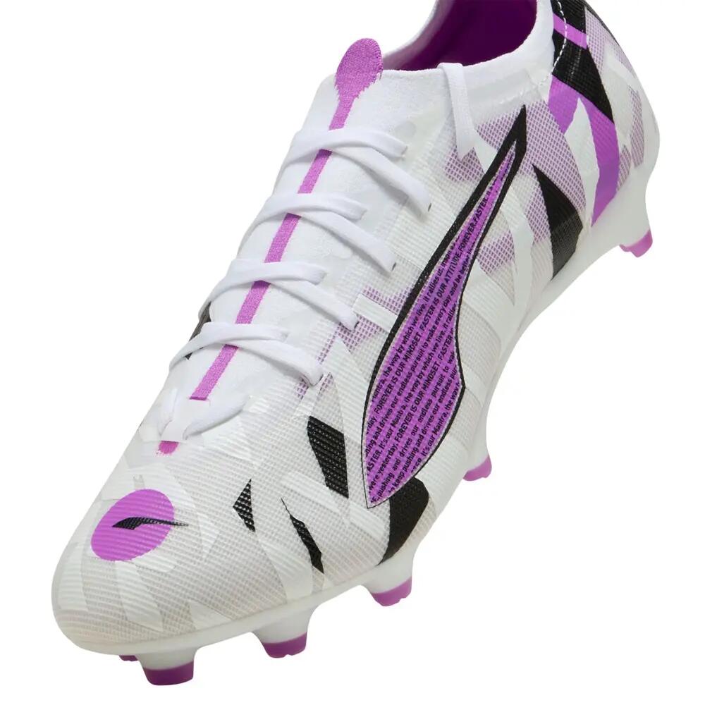 Fußballschuhe mit festem Boden "Ultra 5", Spiel Herren Weiß/Veilchen 6/7