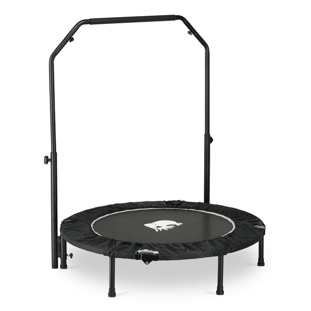 Deryan Foldable Fitness Trampoline 100 cm - With Handlebar - Black