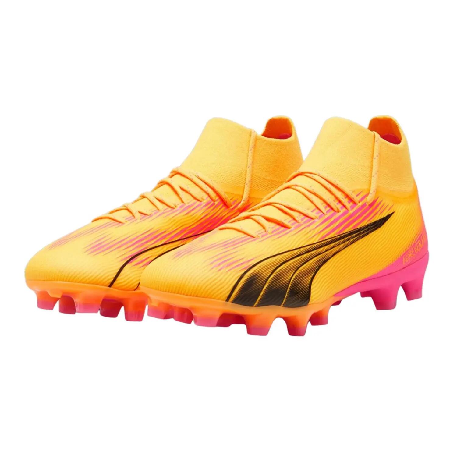 Chaussures De Foot Pour Terrain Ferme ULTRA PRO Homme (Orange) 7/15