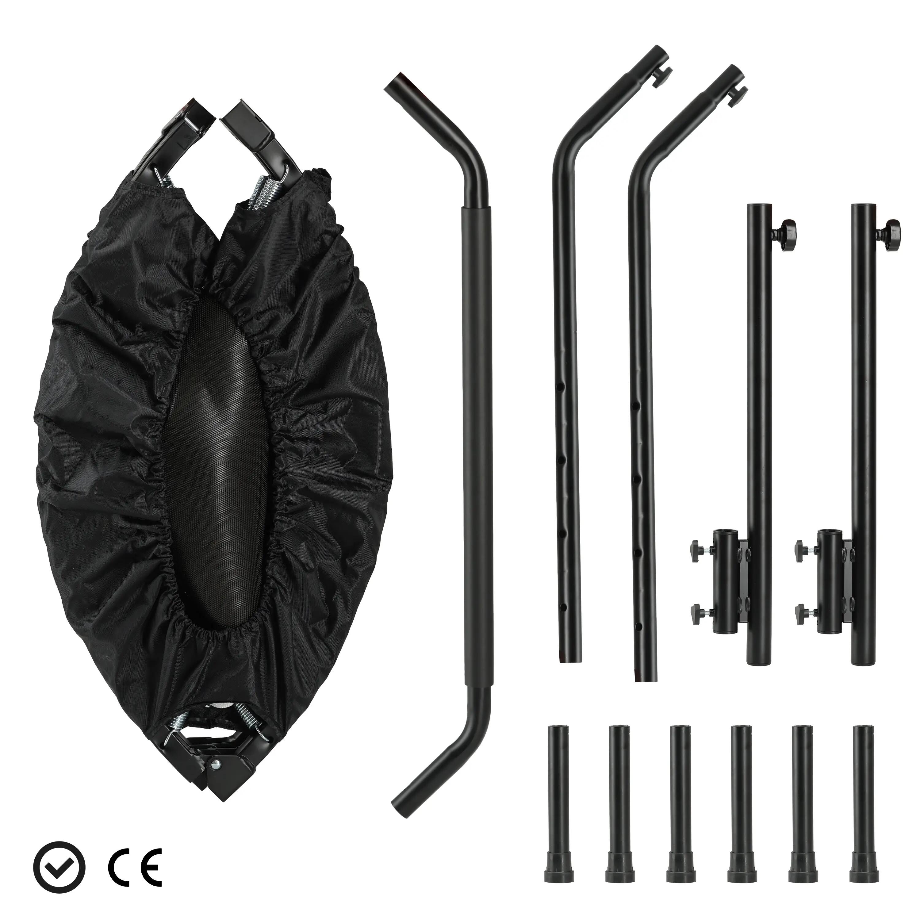 Deryan Trampolim de Fitness Dobrável 100 cm - Com Pega - Preto 5/7