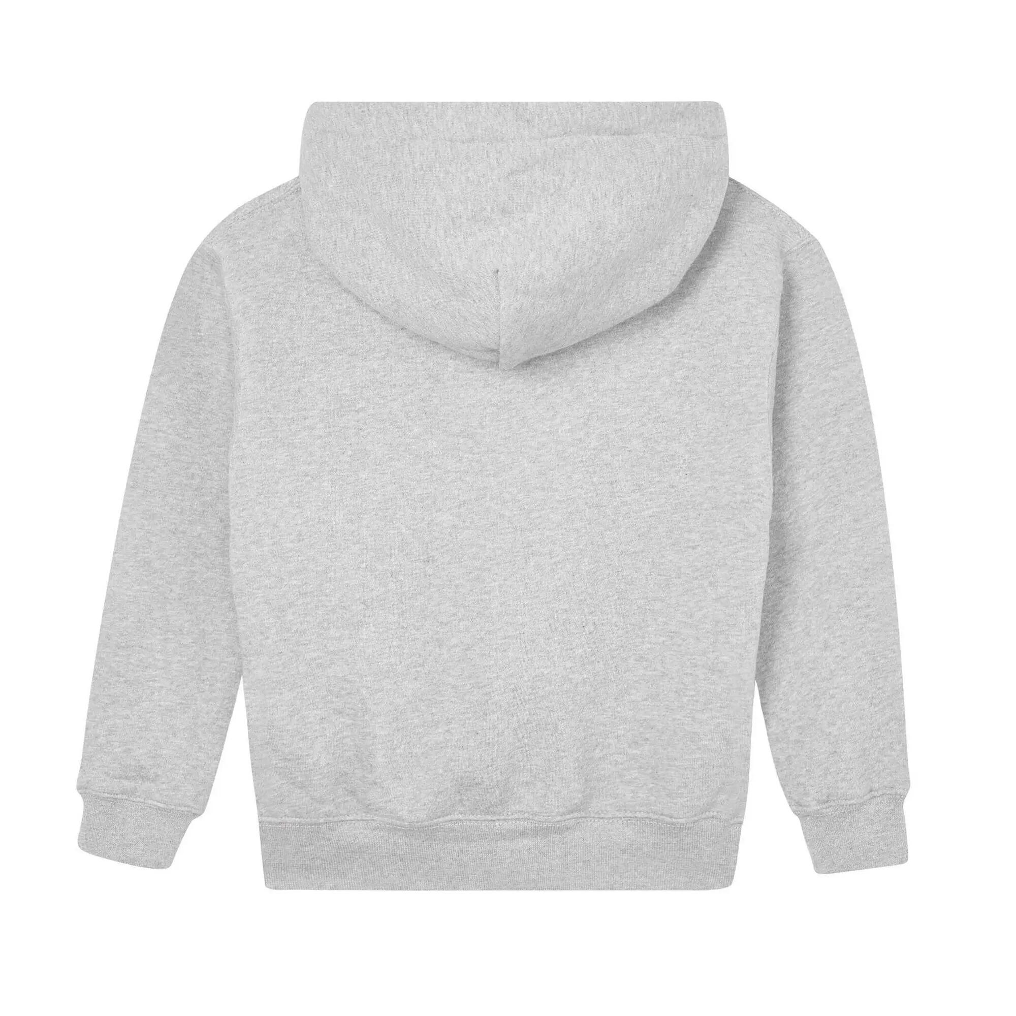 Felpa Con Cappuccio Biologica Bambini Mantis Essential Grigio Heather Melange 2/2