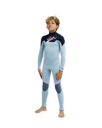Combinaison de surf zip poitrine YOUNG GUNS 4/3MM Gris Garçon